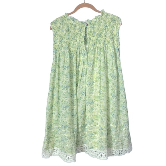 FREE PEOPLE Shea Floral Mini Dress Undersea Combo $128 Retail NWT - Picture 12 of 15